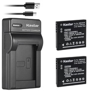 Kastar Battery (X2) & Slim Charger Replacement for Panasonic DMW-BCK7, DMW-BCK7E and Lumix DMC-FH25 