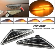 2pcs Dynamic LED Side Marker Light For BMW E46 2D 2003-2006 325Ci 330Ci Coupe Convertible Turn Signa