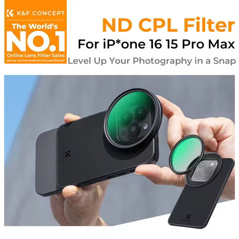 K&F CONCEPT 6.7" Magnetic Lens Filter Adapter 67mm CPL Polarizer Filter or Variable ND2-32 Filter fo