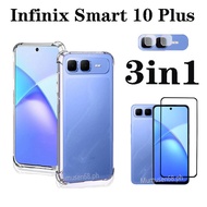 Infinix Smart 10 Plus Shockproof Phone Case for Infinix Smart 10 10HD 9 9HD 8 Full Coverage Tempered