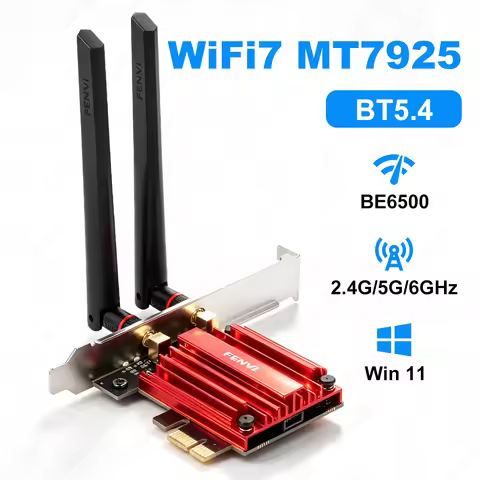 WiFi 7 BT5.4 MT7925 Wireless Network Card PCIE X1 WiFi 6E BT5.3 MT7922 WiFi 6 AX1800 BT5.2 MT7921 PC