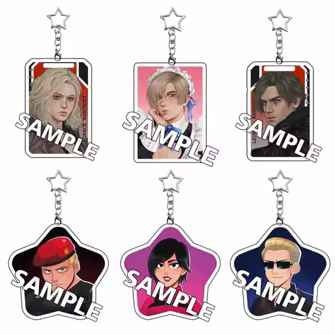 For RE Acrylic Keychain Billy Grace Leon Ada Rebecca Billy Game Custom Peripheral Decoration Pendant