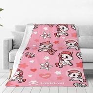 Tokidoki Soft and Warm Throw Blanket Digital Printed Air Conditioning Blanket-Soft Micro Fleece Blan