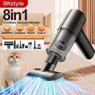 BKstyle 29000Pa cordless wireless mini vacuum cleaner 8in1 air cleaner rechargeable portable vacuum 