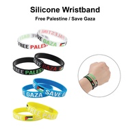 Silicone Wristband Palestinians / Palestine Flag Gaza / Gelang Getah