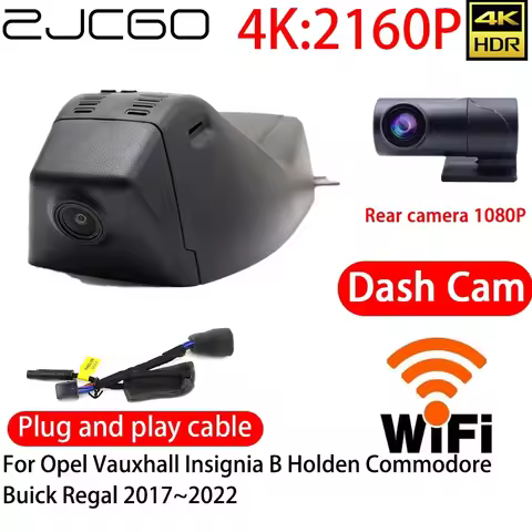 ZJCGO 4K Car DVR Dash Cam Wifi Front Rear Camera 24h Monitor Opel Vauxhall Insignia B Holden Commodo