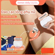 Domon Dolly 5-blade handheld razor with aloe vera gel, shaves limbs, bikini (orange version)