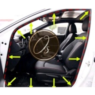 Honda HRV Hr-v 2015- 2021 Door BODY INNER RUBBER GETAH Weatherstrip Rubber Seal pintu dalam hitam ru