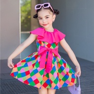 Thai Dress For Girls Dr. Thongkhaw Children Set Of Clothes Auntie's Outfit Triam Luk Thung Very Cute