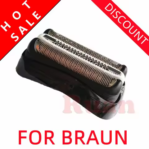 32B Black Shaver Foil & Cutter Shaver Head for Braun Series 3 320 330 340 380 390 3090CC 350CC 320S 