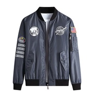 ใหม่ NASA สองด้านเสื้อเบสบอลลําลองแฟชั่นเสื้อกีฬาหลวมคออินเทรนด์เสื้อเบสบอลชาย