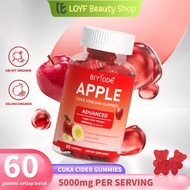BIYODE Apple Cider Vinegar Gummies 5000mg | with Vitamin B9 B12 for Energy & Weight Loss | Vegan Hal