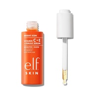 e.l.f.  Bright Icon Vitamin C + E + Ferulic Serum, Brightening & Soothing Face Serum, Helps Even  To