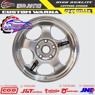 TERBARU Sticker 8PCS Velk HSR Wheel Cutting Sticker Volk Velk Mobil HSR Wheel Ring 15 16 17 18