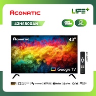 ACONATIC สมาร์ททีวี Google TV 43 นิ้ว FHD LED รุ่น 43HS800AN จอบาง Frameless ( รับประกัน 3 ปี )