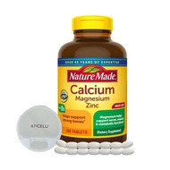 Nature Made Calcium Magnesium Zinc D3 Supplement, 300 Tablets Multi Minerals Supplement | Magnesium 