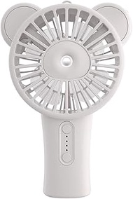TYJKL Mini Handheld Fan Operated Fan 3 Speed Adjustable USB Rechargeable Small Portable Personal Fan Foldable Stroller Desk Table Fan for Kids Girls Woman Home Office Outdoor Travel (Color : White)