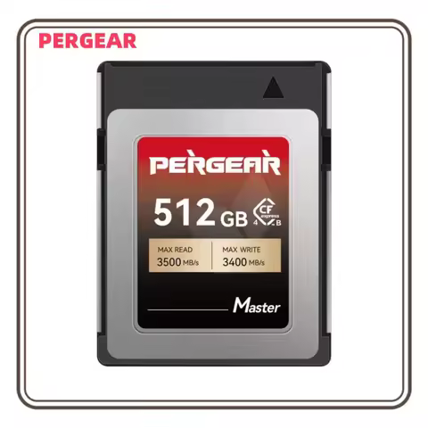 PERGEAR CFexpress 4.0 Type B Memory Card 512GB 1TB 3500MB/S Write Speed 3400MB/S Read Speed 8k RAW V