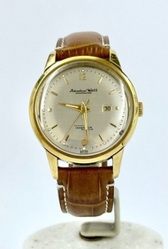 IWC 經典“工程師” 666 AD、原裝金釘銀面防磁18K黃金皮帶錶(36mm)、C.8521自動機芯(啄木鳥)、專用防磁內蓋、代用皮帶連扣 IWC Ingenieur 666 AD , Origi