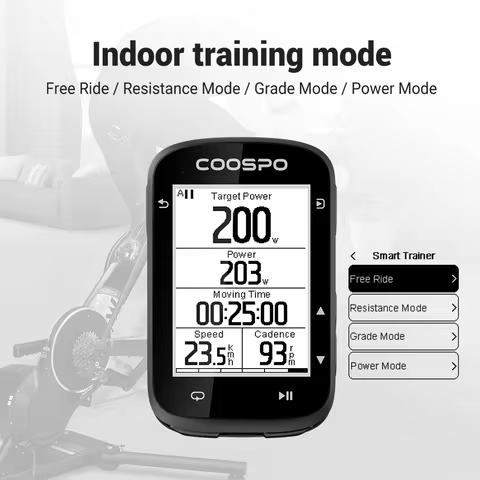 GPS Bike Computer Coospo CS500 2.5 Inch IPX7 Bicycle Wireless Speedometer Cycle Digital Stopwatch Ty