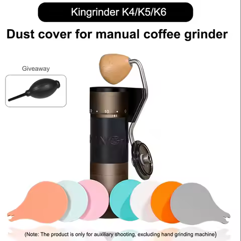 Kingrinder manual coffee grinder dust cover, outdoor camping sealed portable storage, 8 colors, suit
