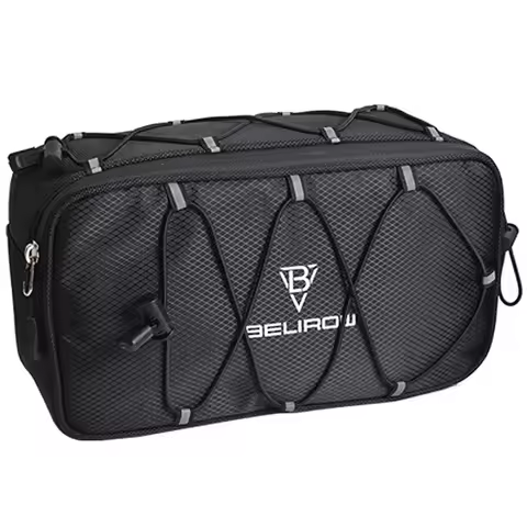 2.1/4.3L Bicycle Handlebar Bag Large Capacity Storage Front Tube Bag Basket Pack Cycling Accessories