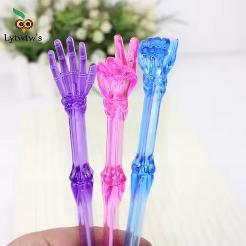 Creative Finger Bones Ballpoint Pen Ball Pens Cute Stationery novelty funny