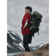 Outdoor Hiking Bag 55L Large Capacity Hiking Bag Men's Lightweight Camping Waterproof Backpack Ski B