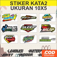 HEREX Racing Sticker Waterproof Motorcycle Car Helmet Sticker measuring 10x5 cm