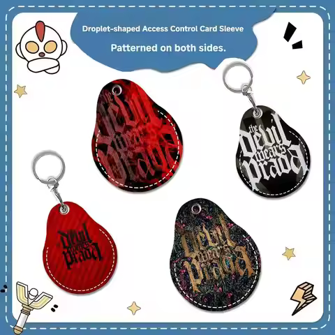 movie fashionable T-The Devil Wears Prada Keychain Access Card Bag Key Tag Ring Leather Card Holder 