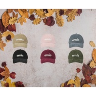 『E M I S』 APPLIQUE CORDUROY BALL CAP - 6 COLOR