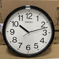 [TimeYourTime] Seiko Clock QXA756K White Analog Quartz Black Case Modern Simple Decorator Wall Clock QXA756