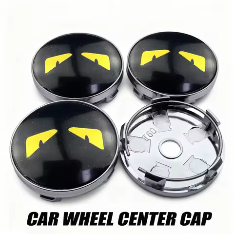 4Pcs 60mm Eyes Emblem Car Wheel Center Hub Caps Tire Rim Covers Sticker Universal Accessories
