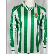 #BET 95-97 Real-Betis Home Long Sleeve Retro Soccer Jersey Football Vintage Shirt Classic Kit