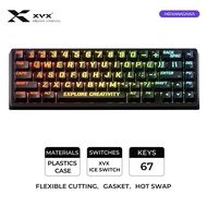 XVX M67 Miami Tri-Mode Mechanical Keyboard With IMD-Tech Keycaps