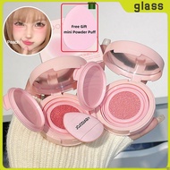 COD Jojo Diary Air Cushion Blush Brighten Contour เครื่องสำอางกันน้ำ Natural Soft Matte Blusher<glas