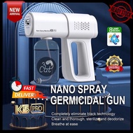 [READY STOCK] NEW K5 PRO Wireless Nano Atomizer spray Blue Light Disinfection Nano Spray Machine sanitizer gun 消毒枪