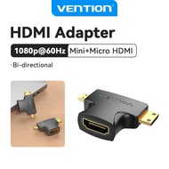 Vention Mini HDMI+Micro HDMI to HDMI Adapter 4K@30HZ/1080P@60HZ HDMI Converter for TV Projector