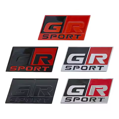 3D Metal Logo GR Sport Emblem Car Fender Badge Rear Trunk Decal GR Sport Sticker Accessories
