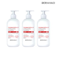 [แชมพูแก้ผมร่วง x3 ชิ้น] DERMAKO TSUBAKI SHAMPOO แชมพูกระตุ้นเส้นผม ลดผมร่วง บำรุงหนังศีรษะ แชมพูผมร