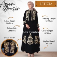 ABAYA WANITA ABAYA LETIZIA MILO ABAYA BORDIR HITAM ABAYA SYARI ABAYA