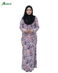 NEW DESIGN BAJU KURUNG LYCRA PRINTED PASTEL COLOUR