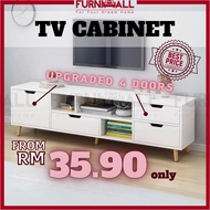 Furnimall 4 Feet TV cabinet 5 Feet TV cabinet  rak tv/ rak tv kayu/Kabinet Tv/Almari TV