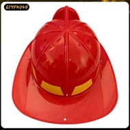 [qjypno49] Dr Up Toy Fireman Role Play Tools Plastic Safety Hat Helmet for Kid Red