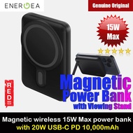 Energea Magpac Mini Magnetic Wireless Charging Powerbank Power Bank 15W Max 20W USB-C PD with Viewing Stand 10000mAh for iPhone 13 Pro Max iPhone 14 Pro Max