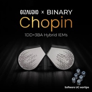 Binary × Gizaudio Chopin Earphone 1DD+3BA Hybrid in-Ear Monitors HiFi Audiophile Headphones Music Ea