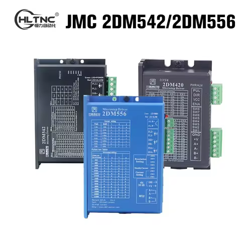 JMC 2DM556 2DM542 2DM420 2-Phase Stepper Motor Driver for Nema 17 23 34 Motor CNC Router Replace TB6