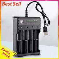 18650 Charger 4 Independent Slot USB Powered for 3.7V Li-Ion Battery 14500 18650