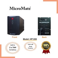 MicroMate 1.2KVA HP Series Line Interactive Uninterruptible Power Supply (UPS), Model: HP1200
