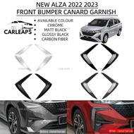 Carleaps new Perodua alza 2022 facelift car front bumper canard garnish accessories